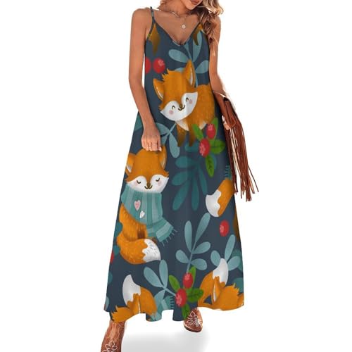 Robe longue femme été sans manches pour plage et vacances maxi