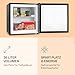 Klarstein Mini Gefrier- & Tiefkühlschrank - Klein & Leise, Freistehend, 35L Eiswürfel & Ablage