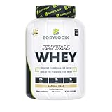 Bodylogix Natural Grass-Fed Whey Protein Powder, NSF Certified, Vanilla Bean, 4 Pound
