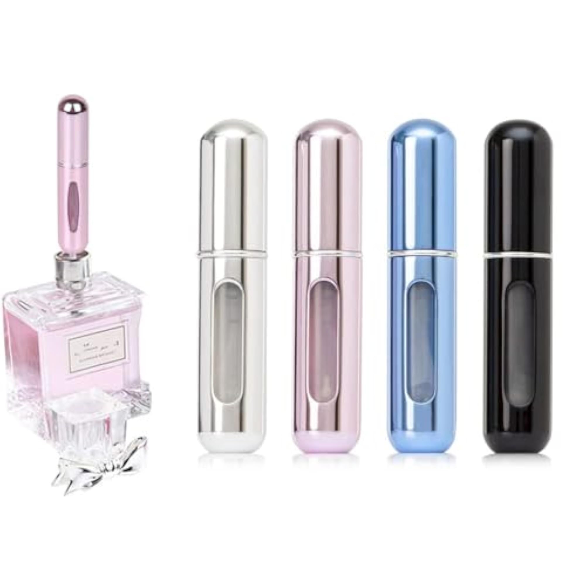 5ml Mini Refillable Perfume Atomizer Bottle, Pack of 4