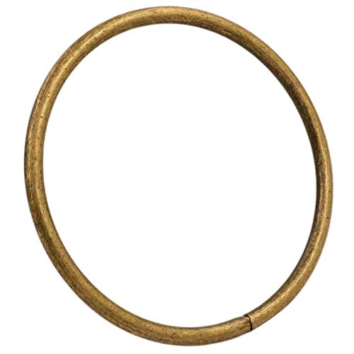 Generic Metal Bronze Large Size Annular Ring Buckle 3" Inside Dia Loop Ring Strap Keeper Pack Of 4 #TOP1