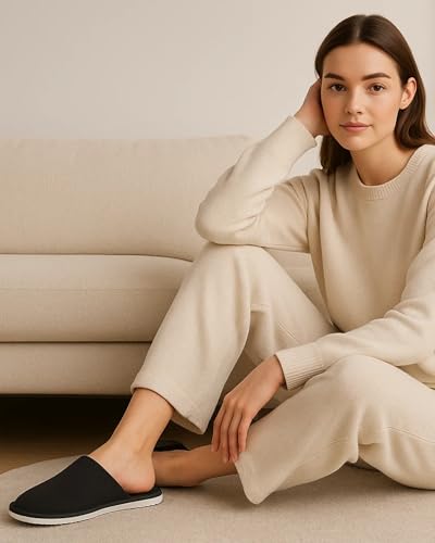 Image of Travelkhushi Unisex House Slippers For Winter & Summer Carpet Slippers for Bedrooms Indoor Home Slipper Comfy Soft Cozy Flip Flops