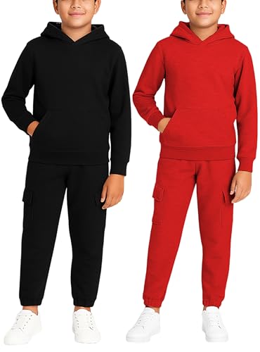Conjunto de sudadera para niños de forro polar suave que ofrece abrigo duradero y cómodo