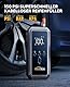 5000A Auto Starthilfe, YaberAuto Starthilfe Powerbank mit 150PSI Kompressor, 21,800mAh Powerbank mit 300 Lumen Notlicht, 4 in 1 Powerbank als Starthilfe mit LCD Bildschirm, YA70
