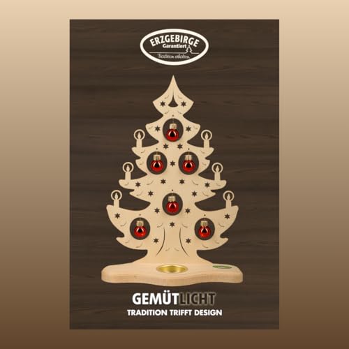 weigla Portavelas de Madera, Madera Natural, 21 x 30,5 x 8,5 cm