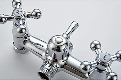Robinet de bain mitigeur cascade mural avec ensemble douche complet