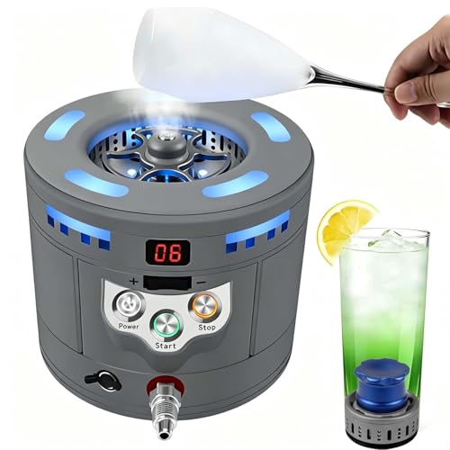 Máquina portátil de hielo seco 2 en 1 para cócteles miniatura 1