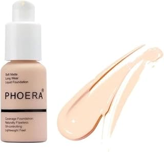 Matte Foundation Full Coverage – 30ml Oil Control Flawless Face Foundation for Women & Girls, Makeup Accessories Mature Skin Long Lasting Full Coverage Concealer, Smooth Finish (102 NUDE)