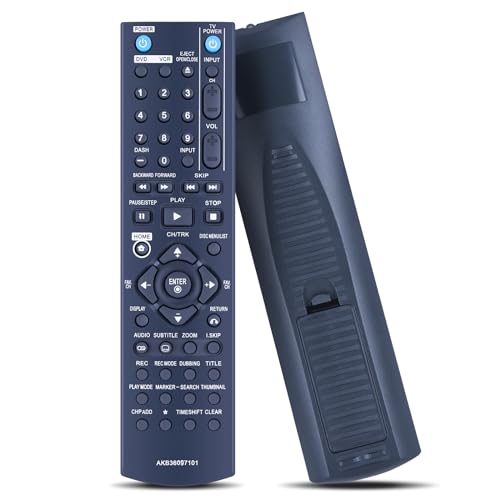 GOUYESHO AKB36097101 Télécommande de Rechange pour LG DVD VCR Combo DVD Enregistreur vidéo Compatible avec RC897T RC700N RC797T RC397HM RC397H RC389H