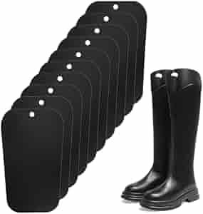 Lot 20 Embauchoirs à Bottes Plastique - Maintien Bottes Hautes Homme Femme Réutilisables Noir