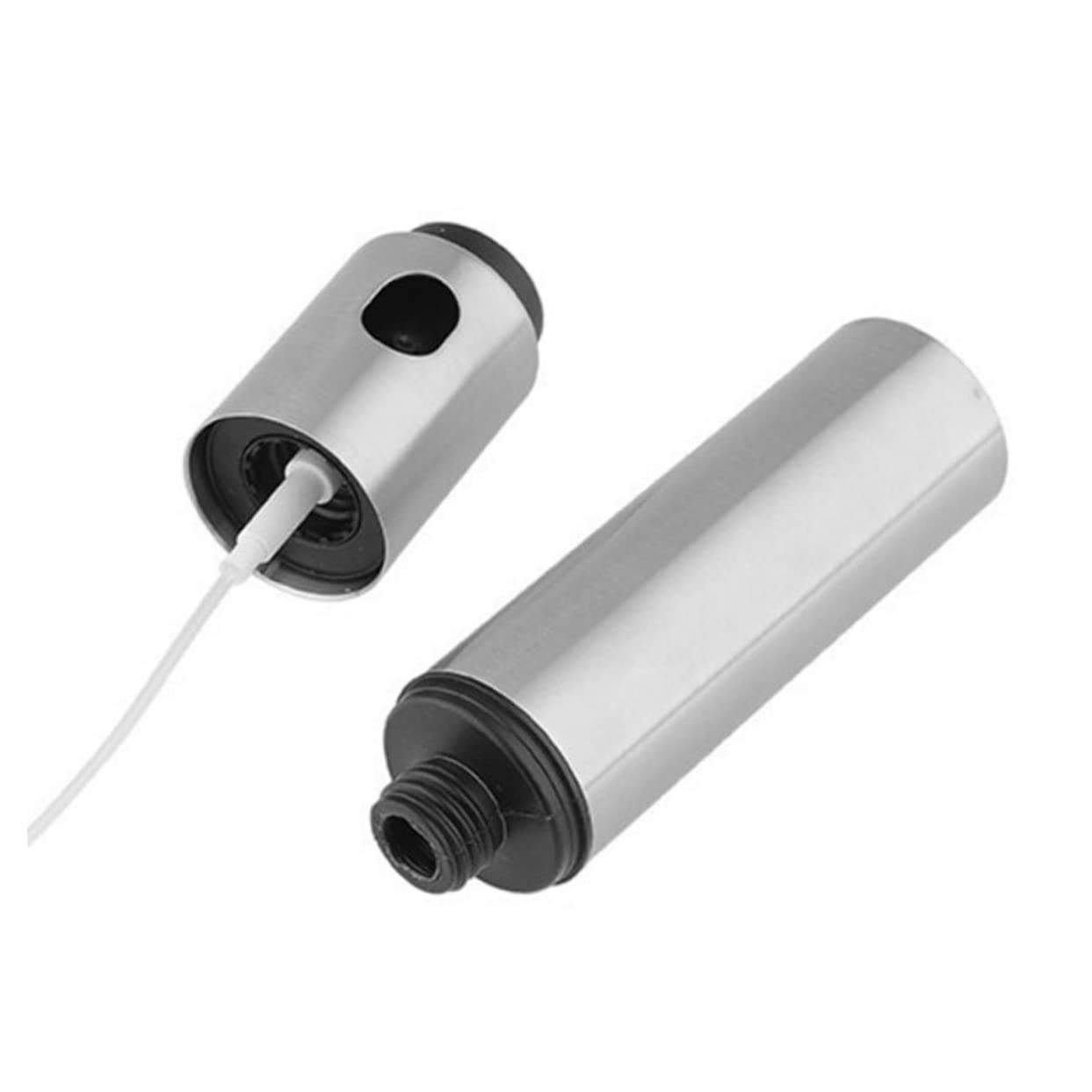 HAKIDZEL 2pcs Stainless Steel Oil Sprayer Fine Mist Pump Sprayer Food Grade Oil Bottle for Vinegar Cooking Spray Bottle