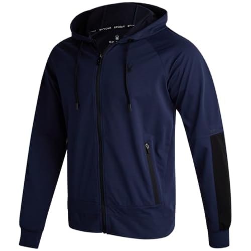 Spyder Men’s M Tech Dbl Knit Hood Zip-up (pack of 1)