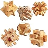 ULT-unite3D Wooden Cube Brain Teaser Puzzle