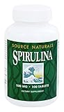 Source Naturals Spirulina 500mg, Premier Choice for Supplementing a Vegetarian Diet,100 Tablets