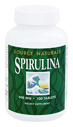 Source Naturals Spirulina 500mg, Premier Choice for Supplementing a Vegetarian Diet,100 Tablets
