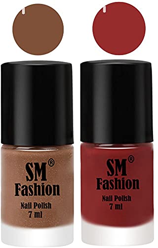 Image of Long Lasting Nail Polish | Nail Paint Combo 7 ml Each) - Set of 2 Tan-Jam
