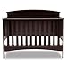 Delta Children Archer Solid Panel 4-in-1 Convertible Baby Crib, Dark Chocolate