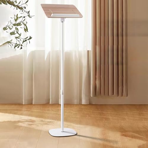 Soporte de lectura y podio de conferencias ajustable, atril portátil de altura ajustable para presentaciones, escritorio de cactus con ángulo, ideal para iglesias y eventos