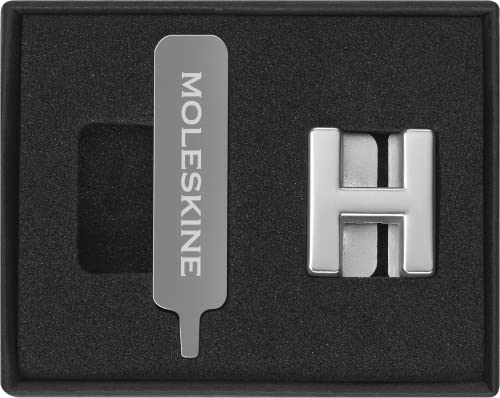 Moleskine Pin Per Taccuino O Agenda Lettera H, Spilla Lettere, Personalizza La Chiusura Con Elastico, Idee Regalo Personalizzato, Colore Argento