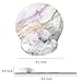 iLeadon Ergonomic Mouse Pad Wrist Support, Non-Slip Rubber Base Mouse Pad with Wrist Rest, Easy Typing & Pain Relief, Memory Foam Mousepad for Computer, Laptop, Home, Office, Colorful Marble