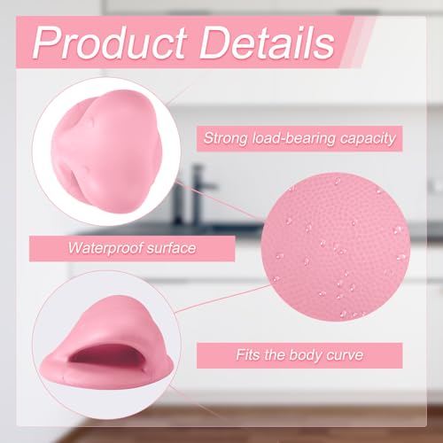 Image of Sink Hair Washing Neck Pillow Kids, Shampoo Station for Sink Portable Shampoo Basin Ergonomic Hair Wash Tray Rest Support Pillow for Bathtub Accessories Tools (Pink)