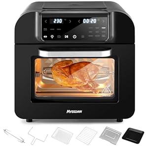 16L Air Fry Oven with Rotisserie Large Capacity Up to 230°C 12 Smart Cooking Functions Air Fry Roast Grill Bake Dehydrate & More Easy Digital Controls Countertop Oven