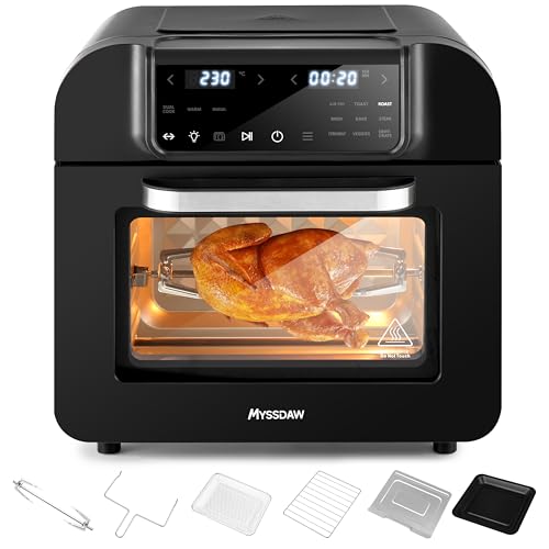 16L Air Fry Oven with Rotisserie Large Capacity Up to 230°C 9 Smart Cooking Functions Air Fry Roast Grill Bake Dehydrate & More Easy Digital Controls Countertop Oven