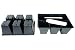 Seed starter trays 120 LARGE CELLS total (20 trays of 6 cells each) + 20 Labels