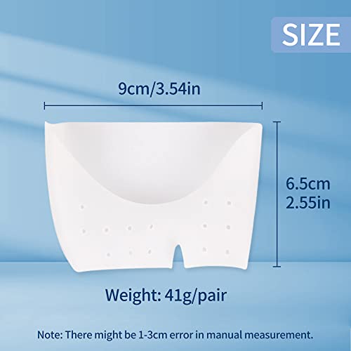 Image of 2 Pairs Gel Toe Caps Protectors Silicone Toe Sleeves Metatarsal Pads Ball of Foot Cushion Soft Forefoot Cushioning for Men Women Toe Sleeves Guards for Pain Relief