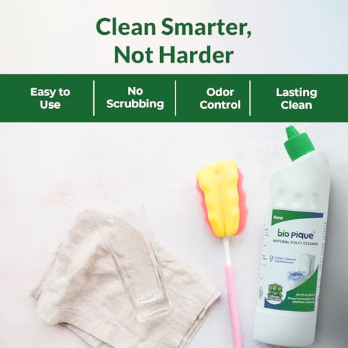 Image of Natural Toilet Cleaner | Kills 99.9% Germs | Probiotic & Enzyme Formula | No Toxic Fumes | Stain & Odor Resistant | Eco-Friendly & Septic Safe | 500 ML (Pack of 2)