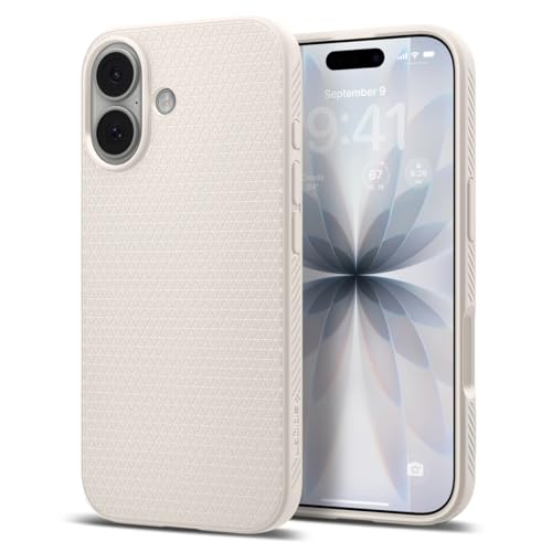 Spigen Liquid Air Case Compatible with iPhone 17 (2025) [Military-Grade Drop Protection] - Natural Titanium