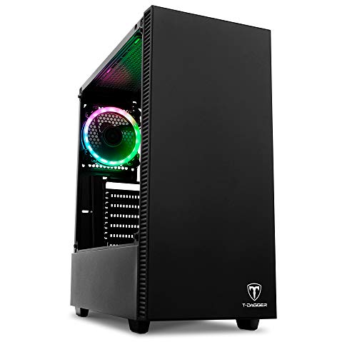 Gabinete Gamer T-DAGGER Cube Preto Atx E Micro Atx Lateral De Vidro Temperado - T-Tgc305B