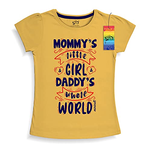 Image of minicult Girls Half sleeeves Cotton Tshirt with Cute Prints and Colorfull (Unicorn)(Pack of 3)