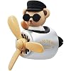 Car Interior Diffuser Bear Pilot Retro Airplane Reusable Personalised Car Air Freshener with Aroma Fragrance Air Outlet Vent Accessories (Light)