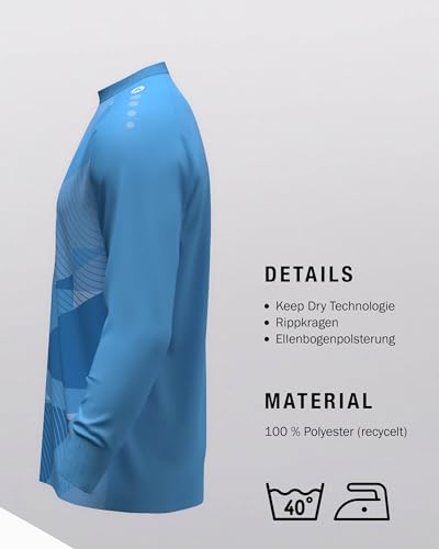 JAKO Unisex Kinder Torwart-Trikot River, SkyBlue, 152