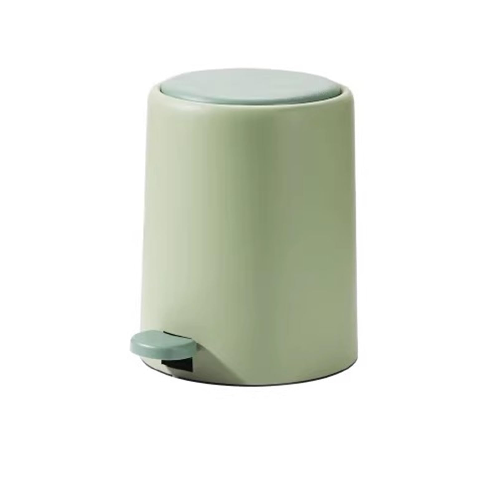 Waste Bins Silentand Slow Down Garbage Bin Household With Lid Living Room Kitchen Bathroom Bedroom(Green)