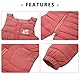 SEAUR Baby Schneehose Winddicht Daunenhose Dick Warm Winterhose Winddicht Skihose Kleinkind Winter Outdoorhose - Rose Rot - Gr. 92/98