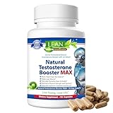 Lean Nutraceuticals Md Certified Testosterone Booster for Men Max Natural Actives Metabolism Booster Muscle Builder Tongkat Ali, Tribulus Territis, Horny Goat, Dhea, DAA, Fenugreek 90 Caps