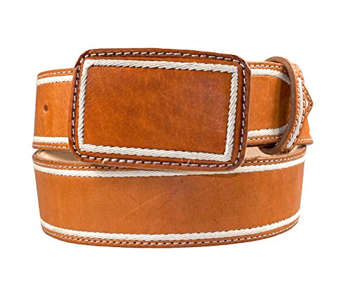 Men's Cowboy Western Belt Genuine Leather 1 3/4
