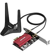 WAVLINK WiFi 6E AX5400M PCIe WiFi Crad, Tri-Band Intel AX210 Network Crad with Bluetooth 5.3, MU-...