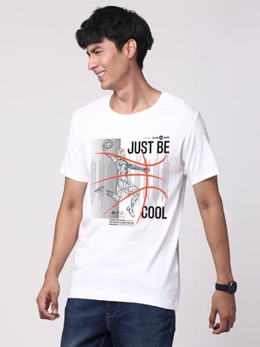Image of ADRO 100% Cotton Lycra Tshirts for Men Combo Pack of 3 | Regular Fit | Printed T Shirt | Round Neck Half Sleeve| Mens Tshirts