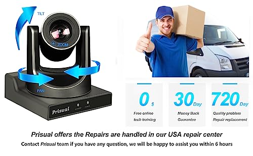 Prisual 30X Sdi Ptz Camera,With 3G-Sdi,Hdmi And Ip Streaming Outputs,30X Sdi Broadcast And Conference Full Hd Ptz Camera For Live Streaming(30X Zoom And Wall Mount) #TOP3