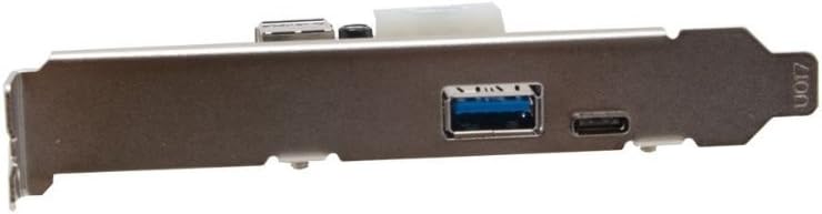 USB C USB 3.0 and Type A USB 3.0 Port PCI-E x1 Expansion Card Via VL805-Q6 chipset SY-PEX20203