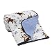 Bedtime Originals Sherpa/Velour Blanket, Mod Monkey