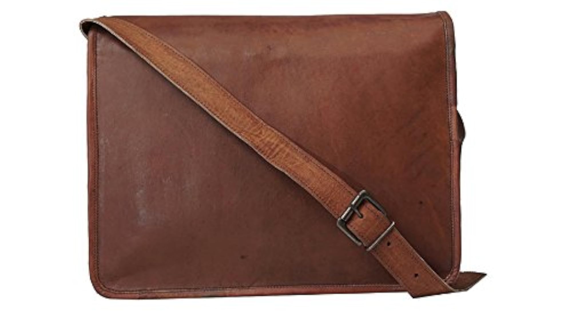 Genuine Leather Laptop Messenger Bag for Men and Boys