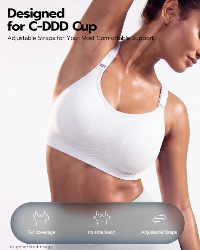 FITTIN Support Sports Bra for Large-Bust: Adjustable for More Workouts — view 3