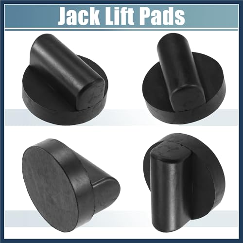 Image of 4 Pcs Rubber Jack Puck Jacking Lift Pad Jack Lift Point Pad Adapter for Audi TT RS R8 A6 Support Point Adapter Jacking Trolly Car Removal Repair Tool Stylish Design