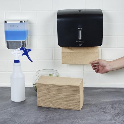 Image of Restaurantware-Paper Towels M Fold 9.5 x 9.25 Inch 4000 Commercial Paper Towels Multifold Hand Towel 1 Ply Dispensers Sold Separately Kraft Towel With Full-Dot Embossing