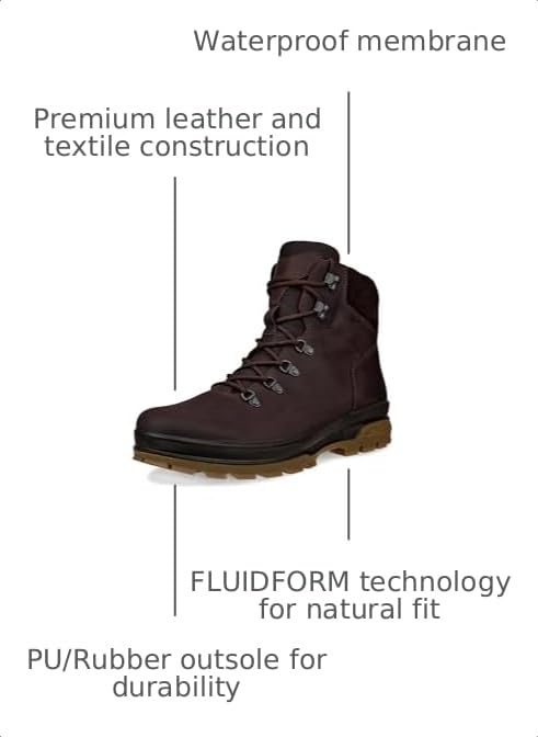 Image of ECCO Sport Rugged Track Plain Toe High Waterproof Hiking Boots