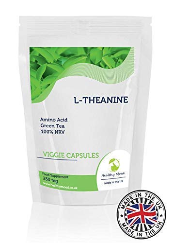 L-Theanine 250mg Amino Acid Green Tea Veg x30 Capsules Pills UK Nutrition